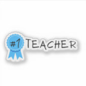 #1 Leraar Sticker (Voorkant)