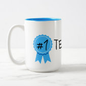 #1 Leraar Tweekleurige Koffiemok (Links)
