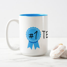#1 Leraar Tweekleurige Koffiemok