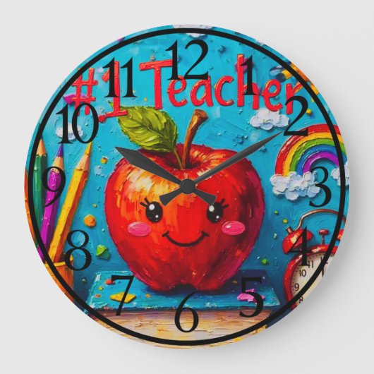 #1 Leraar waardering illustratie Grote Klok (Voorkant)