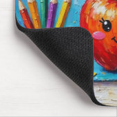 #1 Leraar Waardering Illustratie Mousepad Muismat (Hoek)