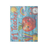 #1 Leraar waardering illustratie Notitieblok (Linkerzijde)