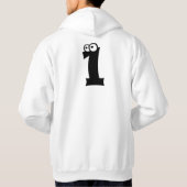 1, letter met ogen hoodie (Achterkant)