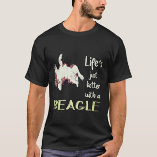 1 Leven is gewoon beter met een Beagle T-shirt