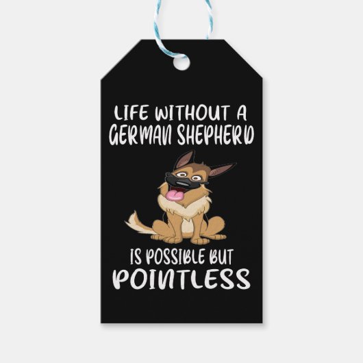 1 Leven zonder een Duitse herder is mogelijk, maar Cadeaulabel (Voorkant)