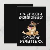 1 Leven zonder een Duitse herder is mogelijk maar  Kaart (Voorkant / Achterkant)