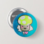 1 Liefde (pin) Ronde Button 5,7 Cm (Voorkant /achterkant)