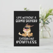 1 Life Without A German Shepherd Is Possible But P Kaart (Staand voorkant)