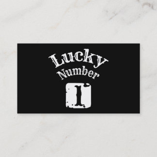 1 - Lucky Number 1 Luck Visitekaartje