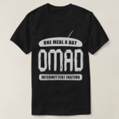 1 maaltijden per dag OMAD Intermitterend Fasting T-shirt (Design voorkant)