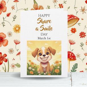 1 maart is Share a Smile Day! Kaart