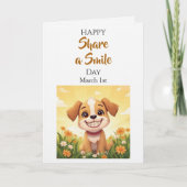 1 maart is Share a Smile Day! Kaart (Voorkant)