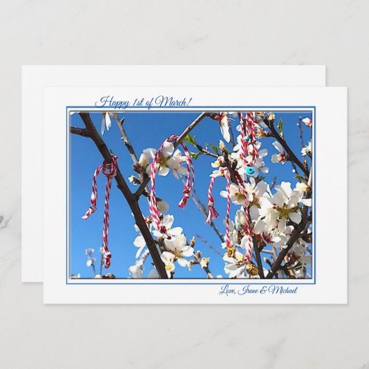1 maart Wenskaarten (Voorkant / Achterkant)