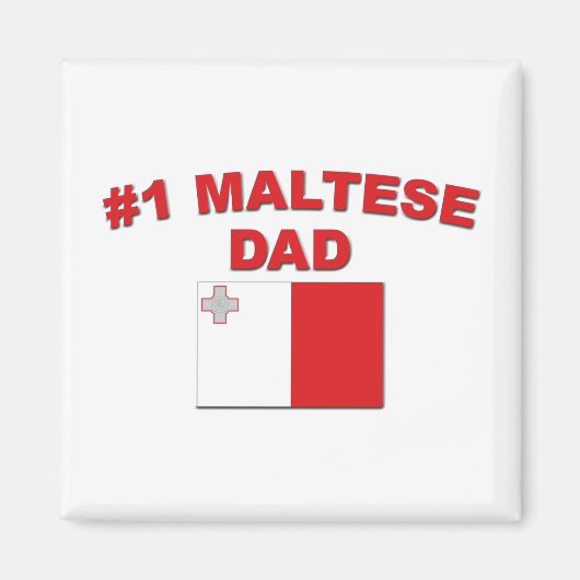 #1 Maltese vader Magneet (Voorkant)