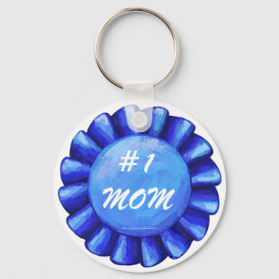 #1 Mam Blue Sleutelhanger