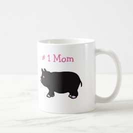 # 1 mam met zwarte witte Mok