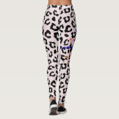 #1 Mam, Moederdag Floral Animal Print Leggins L Leggings (Achterkant)