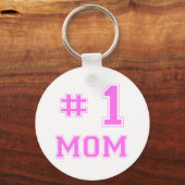 #1 Mam (nummer één moeder) Sleutelhanger (Voorkant)
