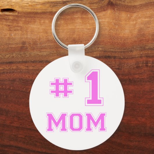 #1 Mam (nummer één moeder) Sleutelhanger (Voorkant)