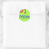 #1 Mam Ronde Sticker (Tas)