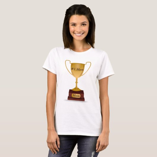 #1 Mam Trophy T-shirt (Voorkant volledig)