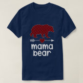 1 - Mama Beer Kerstmis Pajama Red Pset Buffalo F T-shirt (Design voorkant)