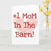 #1 Mama in de schuur! Kaart (Gele Bloem)