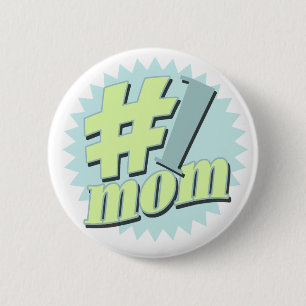 1 mama Moederdag Ronde Button 5,7 Cm