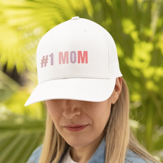 #1 Mama Retro Roze Trucker Hoed | Beste moeder ooi Pet