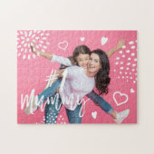 #1 mama volledige foto leuk cadeau voor Moederdag Legpuzzel (Horizontaal)