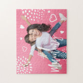 #1 mama volledige foto leuk cadeau voor Moederdag Legpuzzel (Verticaal)