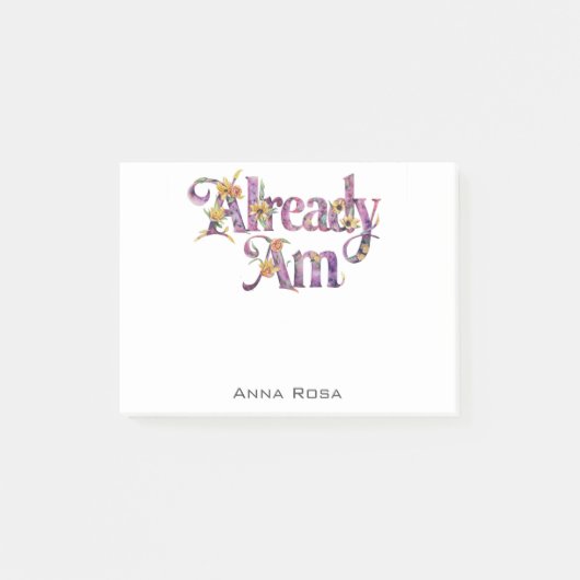 *~* 1 Manifest AP85 Bloemen Dankbaarheid AL AM Post-it® Notes (Voorkant)