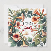  1 Martie Kaart met Bloemenkrans (Voorkant)