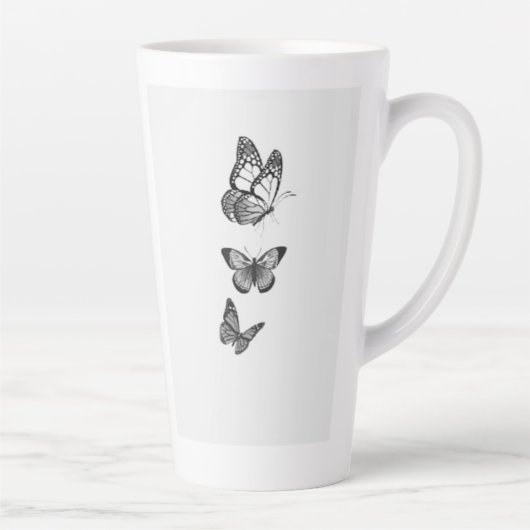 1. ** Materiaal: ** Gemaakt van hoogwaardig kerami Latte Mok (Rechts)