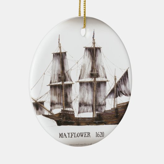1 mayflower keramisch ornament (Rechts)