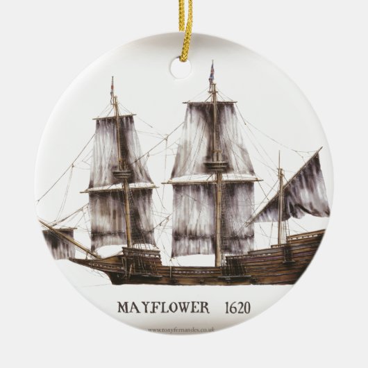 1  mayflower keramisch ornament (Voorkant)