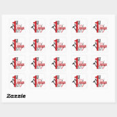 1 mei Gelukkige Dag van de Arbeid Vierkante Sticker (Vel)