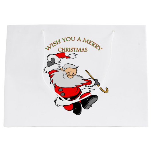 1 MERRY CHRISTMAS GROOT CADEAUZAKJE (Voorkant)