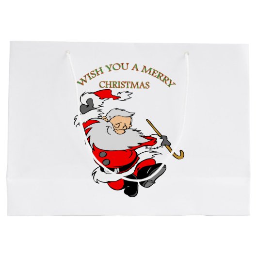 1 MERRY CHRISTMAS GROOT CADEAUZAKJE (Achterkant)