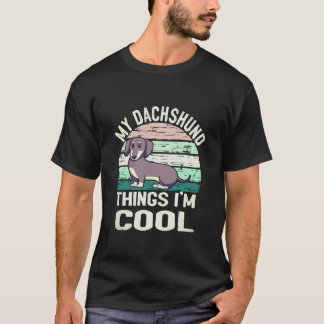 1 Mijn Dachshund-ding Ik ben cool - vintage T-shirt