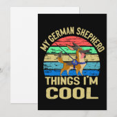 1 Mijn Duitse herder ding Ik ben cool  Kaart (Voorkant / Achterkant)