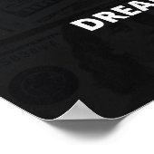 '1 miljoen dollar per jaar' Geld & Millionaire Mot Poster (Hoek)