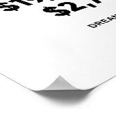 1 miljoen per jaar | Motivatie prijsopgave Poster (Hoek)