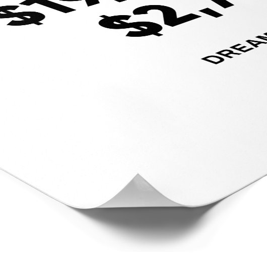 1 miljoen per jaar | Motivatie prijsopgave Poster (Hoek)