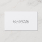 1 min visitekaartje voor persoonlijke geschiktheid (Achterkant)