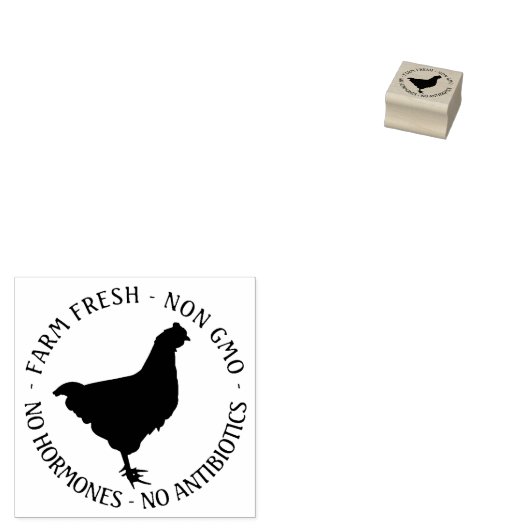 1" Mini Ei karton VERS - NIET GGO - geen hormonen Rubberstempel (Gestempeld)