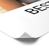 1 minimalistisch fotocollage - Beste jaar ooit Poster (Hoek)