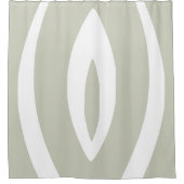 1 minimalistisch Natuur ritme Douchegordijn (Voorkant)