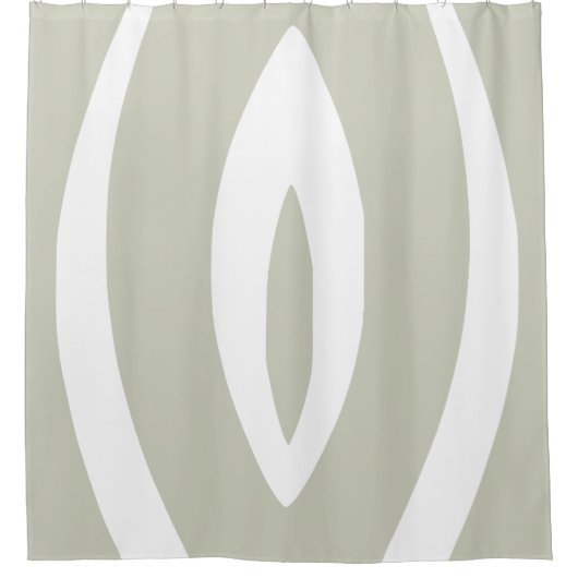 1 minimalistisch Natuur ritme Douchegordijn (Voorkant)