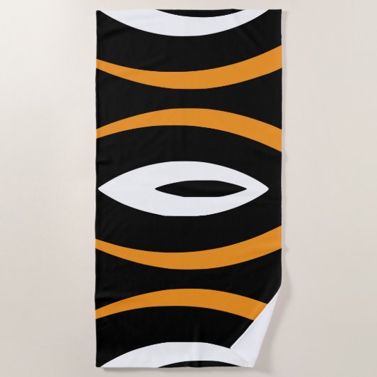 1 minimalistisch Natuur ritme Strandlaken (Voorkant)